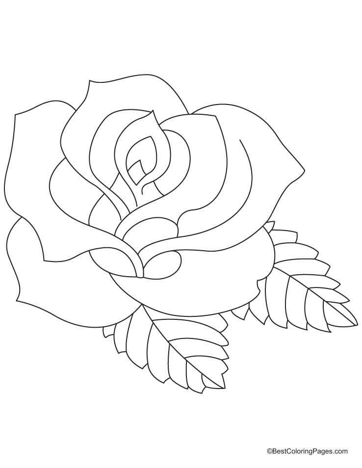 Coloring page: Roses (Nature) #161904 - Free Printable Coloring Pages