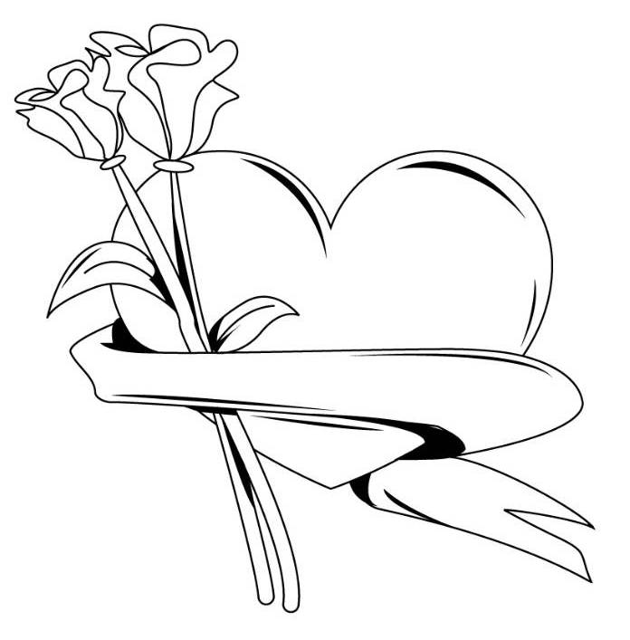 Coloring page: Roses (Nature) #161930 - Free Printable Coloring Pages
