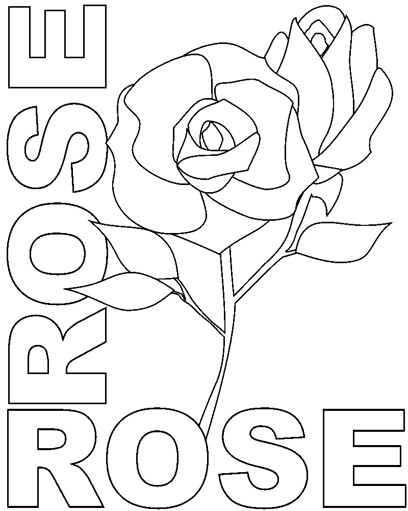 Coloring page: Roses (Nature) #161942 - Free Printable Coloring Pages