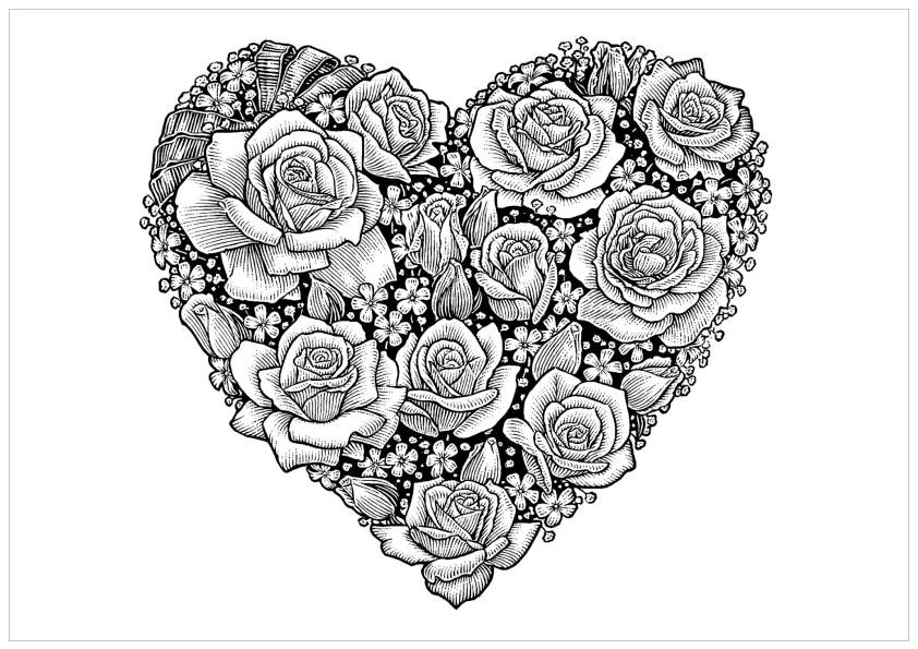 Coloring page: Roses (Nature) #161978 - Free Printable Coloring Pages