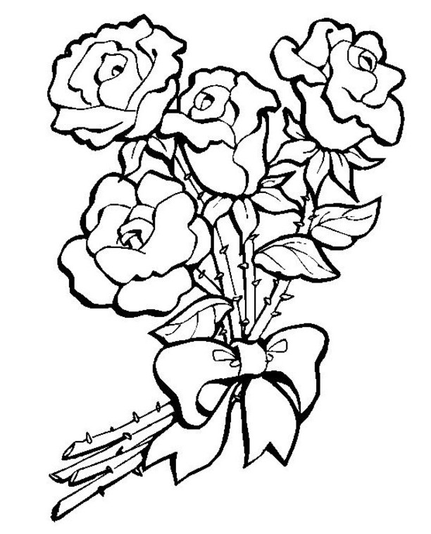 Coloring page: Roses (Nature) #162015 - Free Printable Coloring Pages