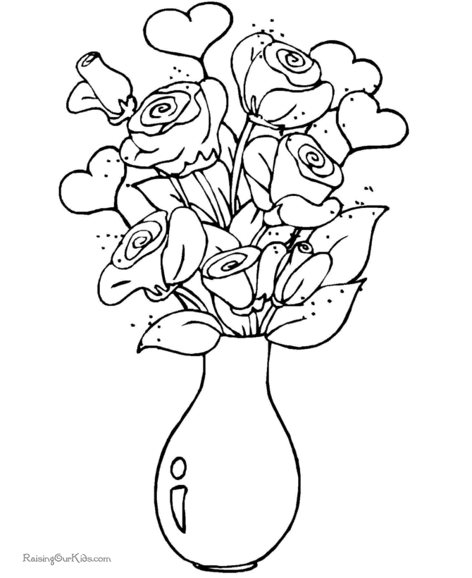 Coloring page: Roses (Nature) #162021 - Free Printable Coloring Pages