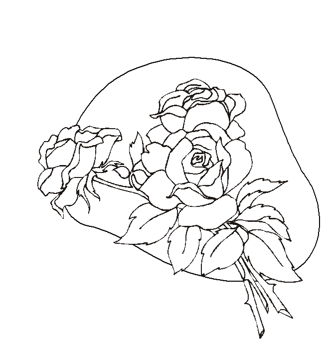 Coloring page: Roses (Nature) #162038 - Free Printable Coloring Pages