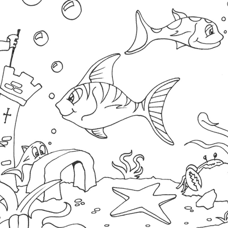 drawing seabed 160124 nature printable coloring pages