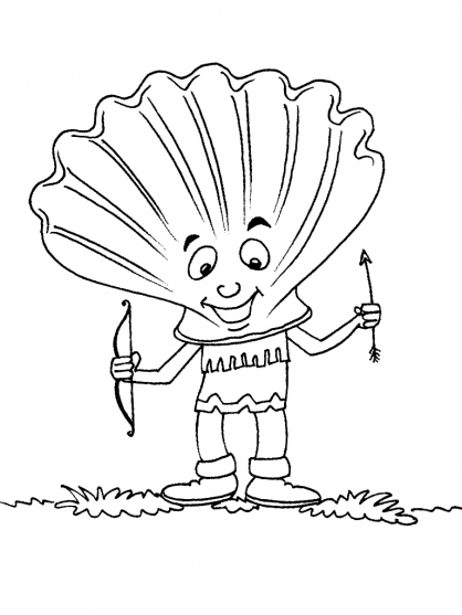 Coloring page: Shell (Nature) #163197 - Free Printable Coloring Pages