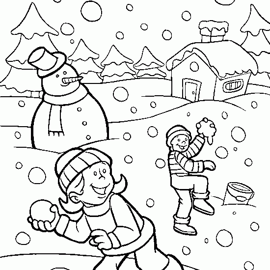 Coloring page: Snow (Nature) #158504 - Free Printable Coloring Pages