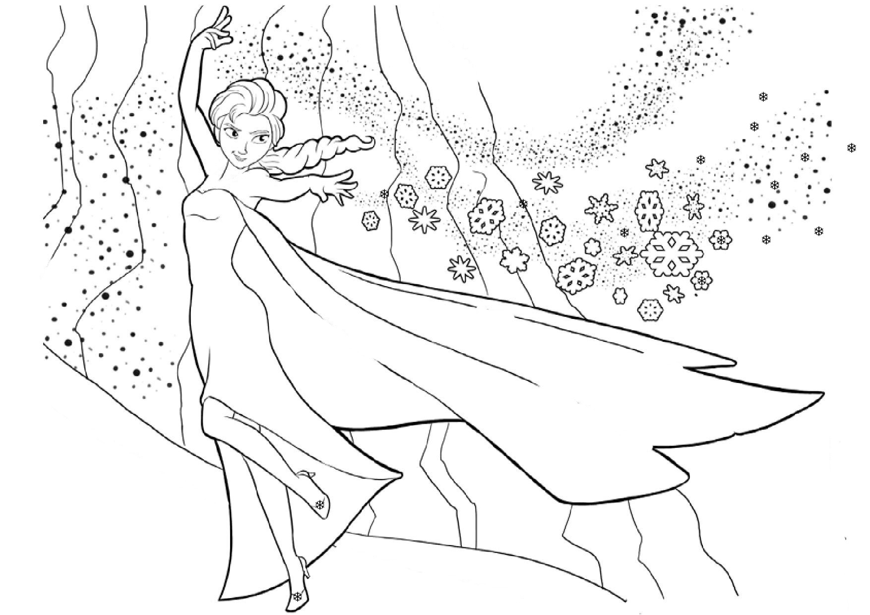 Coloring page: Snow (Nature) #158509 - Free Printable Coloring Pages