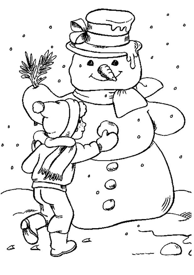 Coloring page: Snow (Nature) #158523 - Free Printable Coloring Pages