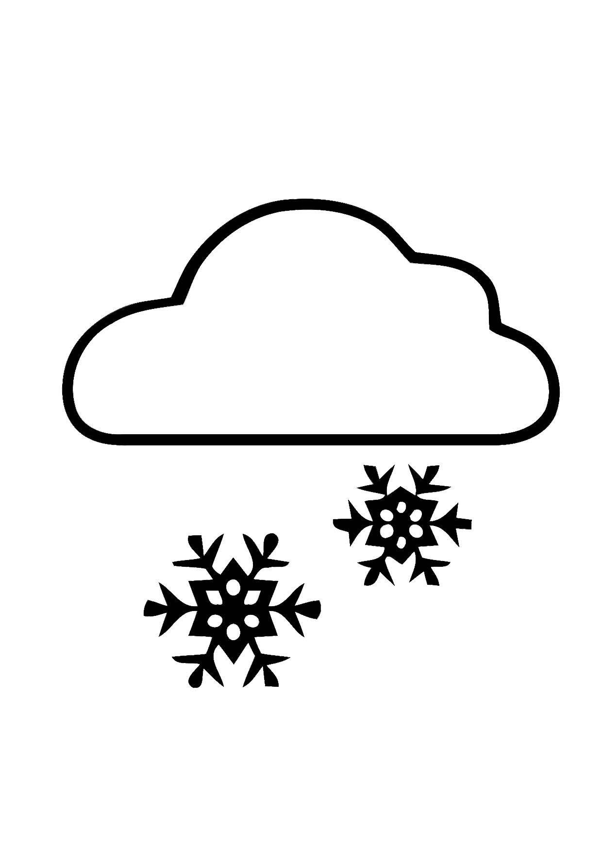Coloring page: Snow (Nature) #158532 - Free Printable Coloring Pages