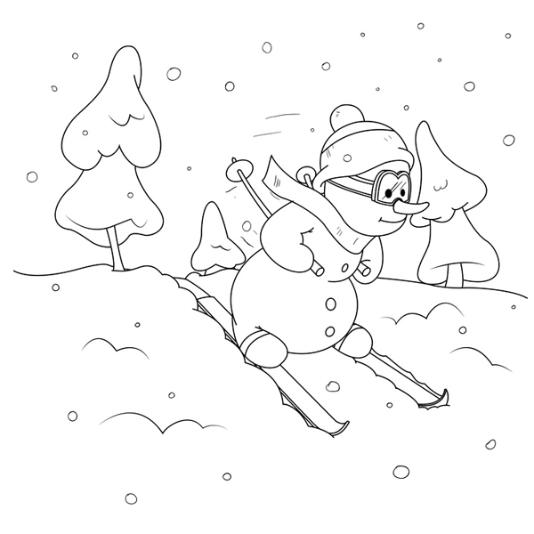 Coloring page: Snow (Nature) #158591 - Free Printable Coloring Pages