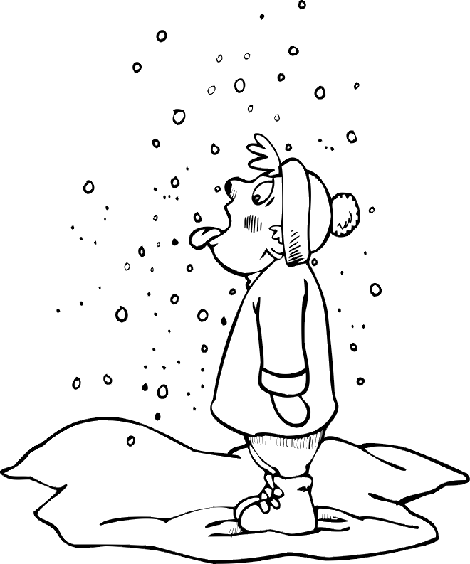 Coloring page: Snow (Nature) #158604 - Free Printable Coloring Pages