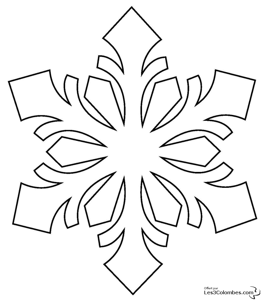Coloring page: Snowflake (Nature) #160454 - Free Printable Coloring Pages