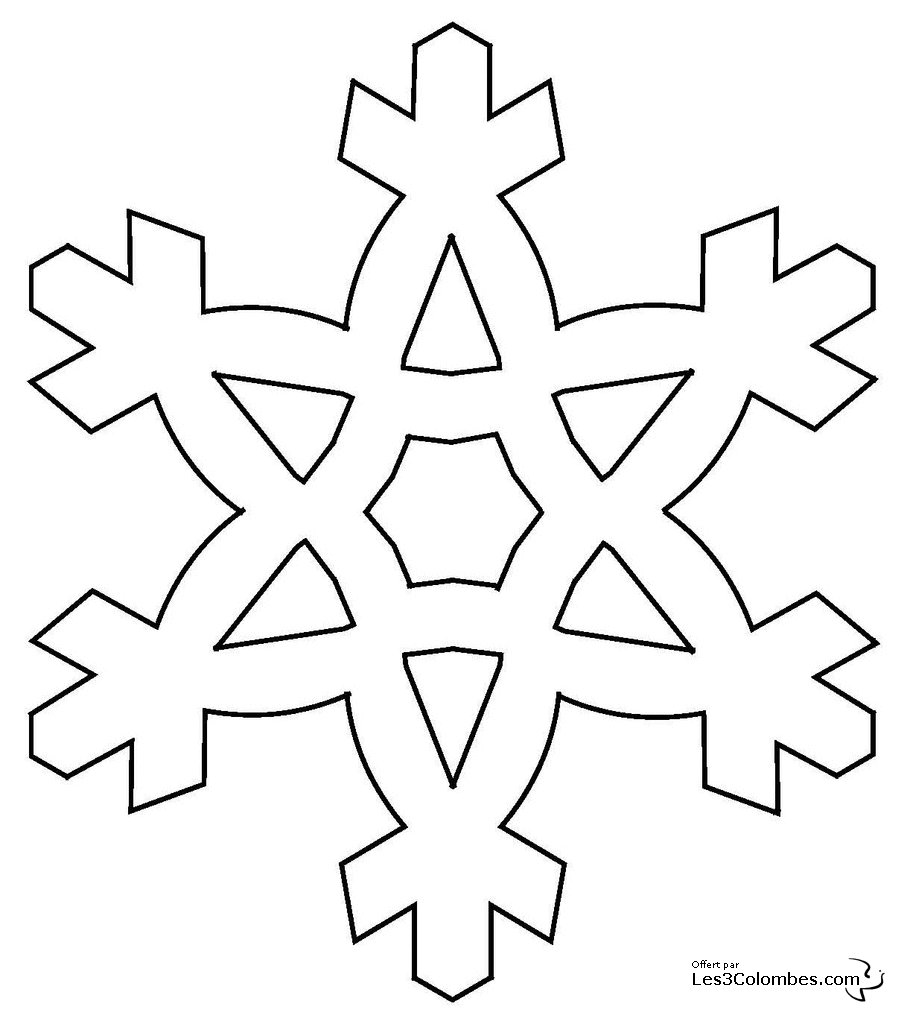 Coloring page: Snowflake (Nature) #160456 - Free Printable Coloring Pages