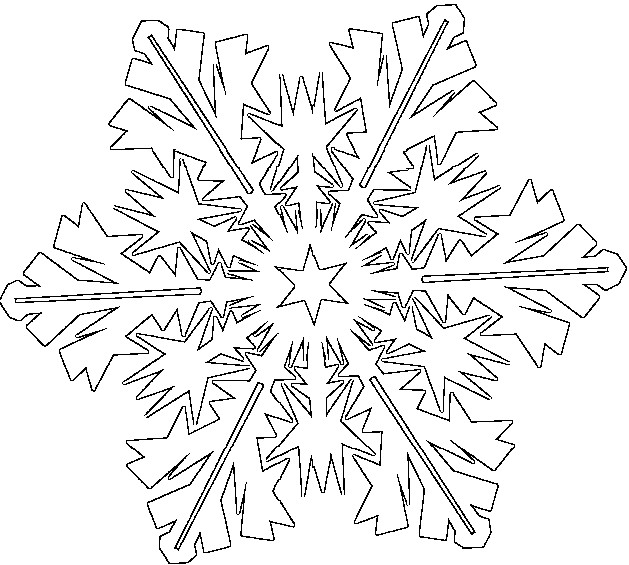 Coloring page: Snowflake (Nature) #160458 - Free Printable Coloring Pages