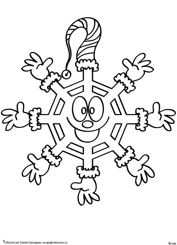 Coloring page: Snowflake (Nature) #160465 - Free Printable Coloring Pages