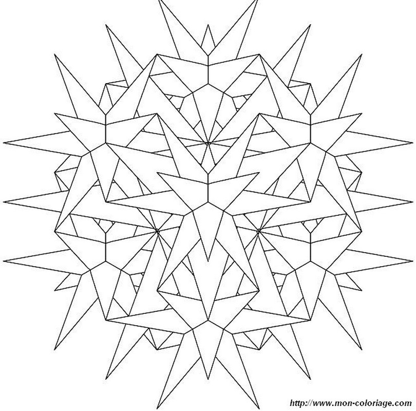 Coloring page: Snowflake (Nature) #160472 - Free Printable Coloring Pages