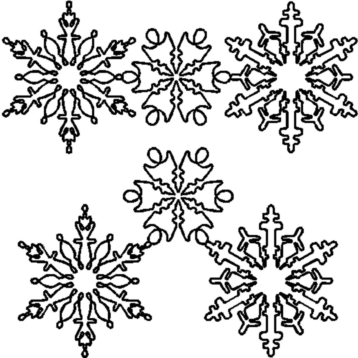 Coloring page: Snowflake (Nature) #160475 - Free Printable Coloring Pages