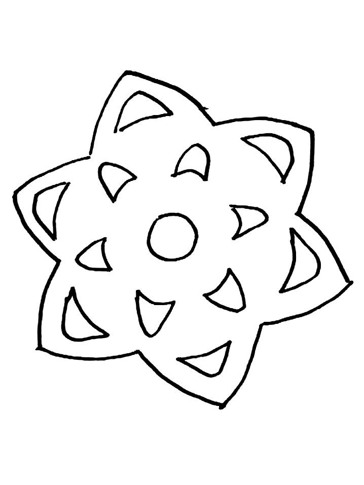 Coloring page: Snowflake (Nature) #160476 - Free Printable Coloring Pages
