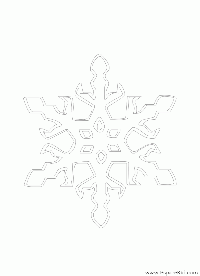 Coloring page: Snowflake (Nature) #160504 - Free Printable Coloring Pages