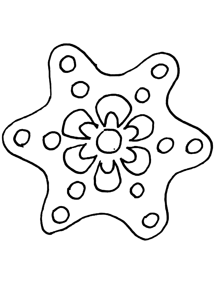 Coloring page: Snowflake (Nature) #160506 - Free Printable Coloring Pages