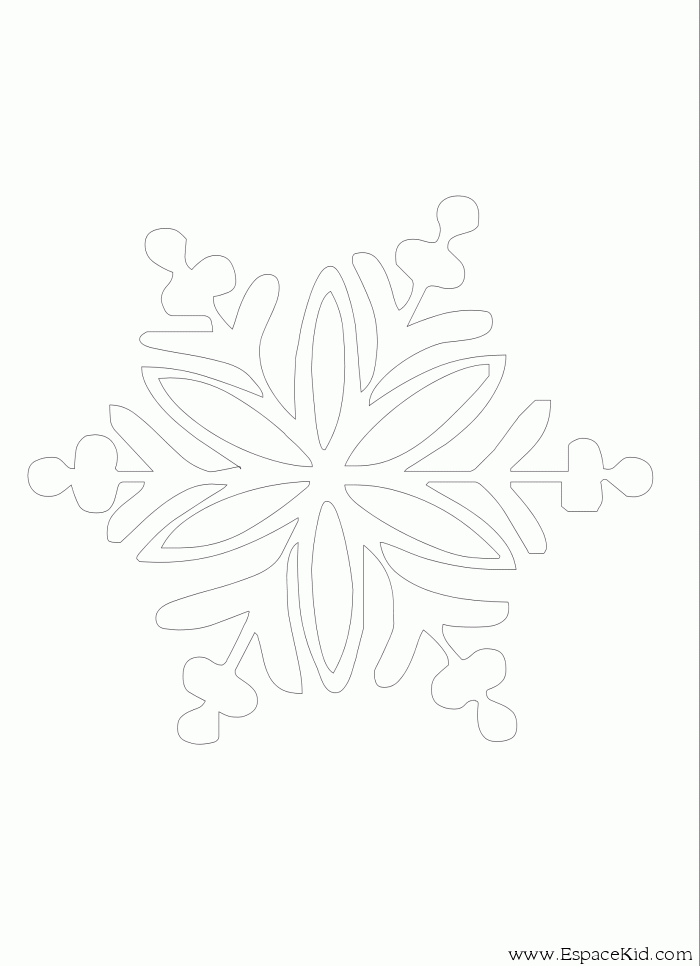 Coloring page: Snowflake (Nature) #160509 - Free Printable Coloring Pages