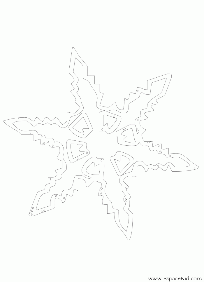 Coloring page: Snowflake (Nature) #160520 - Free Printable Coloring Pages