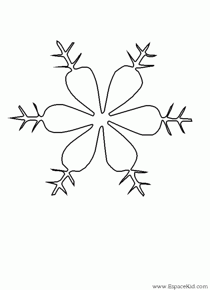 Coloring page: Snowflake (Nature) #160529 - Free Printable Coloring Pages