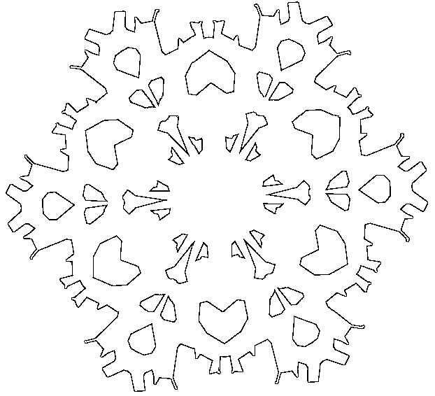 Coloring page: Snowflake (Nature) #160531 - Free Printable Coloring Pages