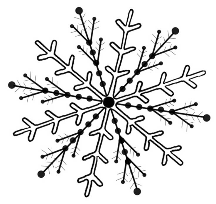 Coloring page: Snowflake (Nature) #160596 - Free Printable Coloring Pages