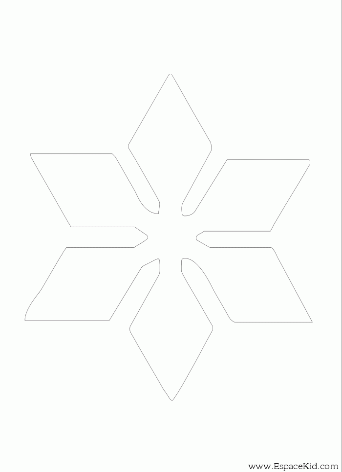 Coloring page: Snowflake (Nature) #160604 - Free Printable Coloring Pages