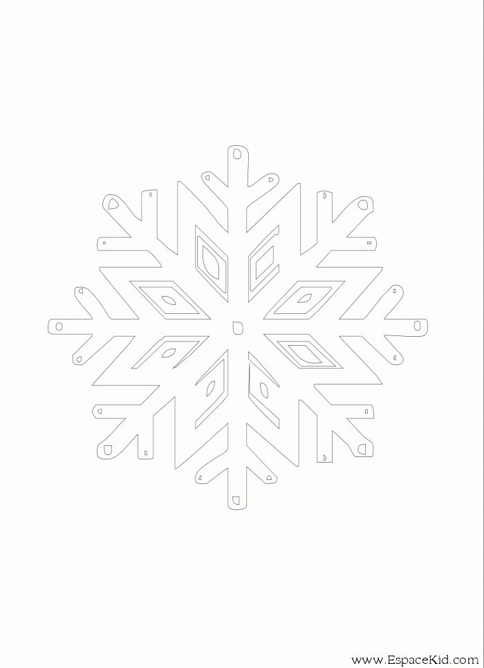 Coloring page: Snowflake (Nature) #160625 - Free Printable Coloring Pages