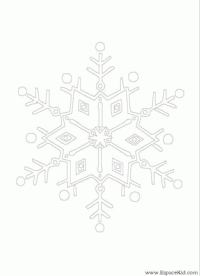Coloring page: Snowflake (Nature) #160627 - Free Printable Coloring Pages
