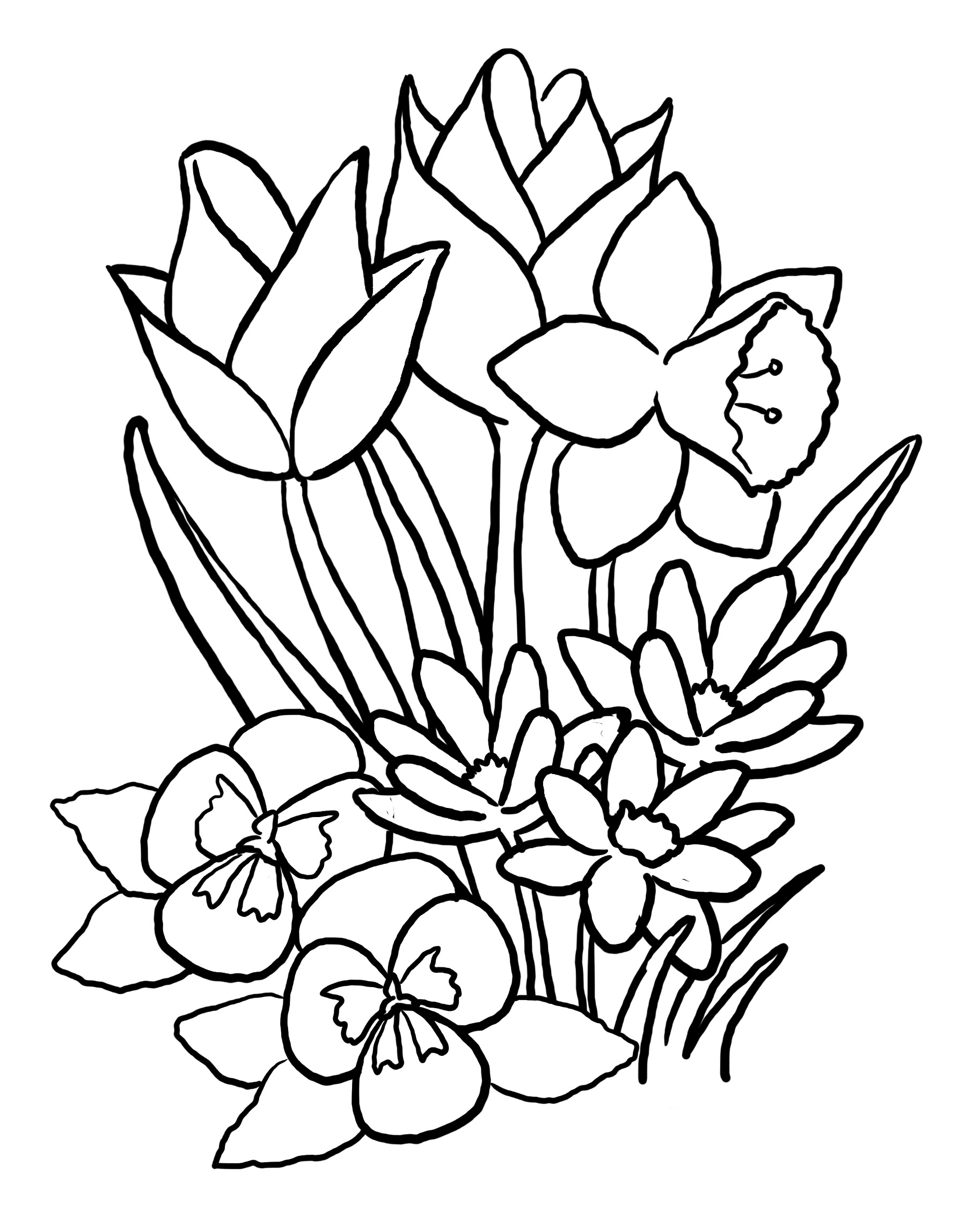Coloring page: Spring season (Nature) #164747 - Free Printable Coloring Pages