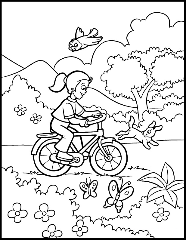 Coloring page: Spring season (Nature) #164760 - Free Printable Coloring Pages
