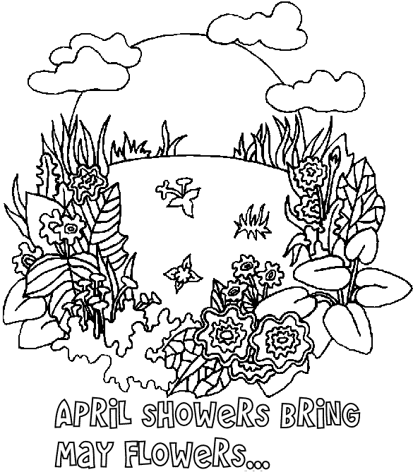 Coloring page: Spring season (Nature) #164769 - Free Printable Coloring Pages