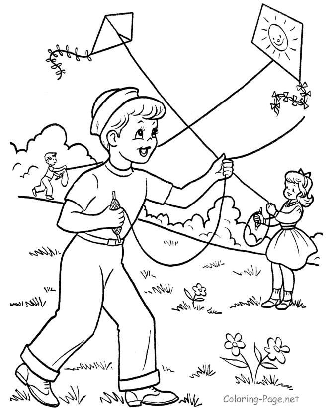 Coloring page: Spring season (Nature) #164774 - Free Printable Coloring Pages