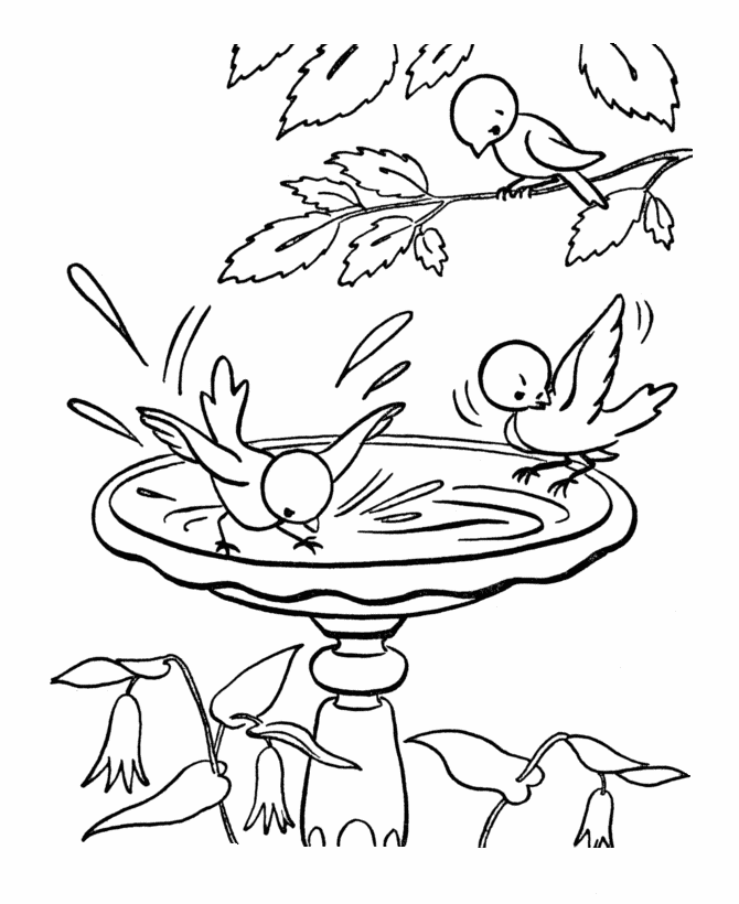 Coloring page: Spring season (Nature) #164789 - Free Printable Coloring Pages