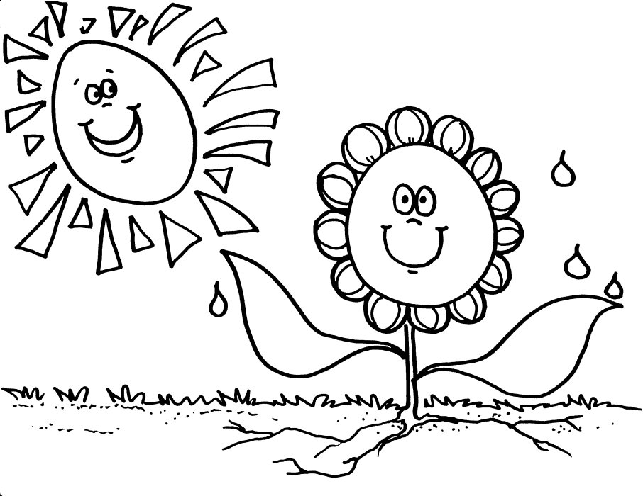 Coloring page: Spring season (Nature) #164792 - Free Printable Coloring Pages