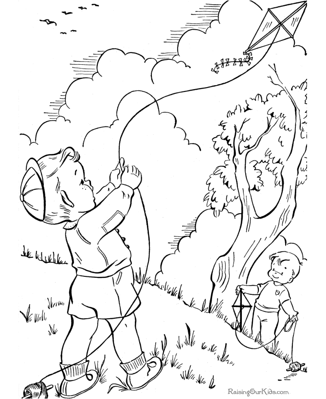 Coloring page: Spring season (Nature) #164813 - Free Printable Coloring Pages