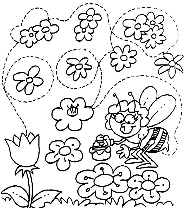 Coloring page: Spring season (Nature) #164824 - Free Printable Coloring Pages