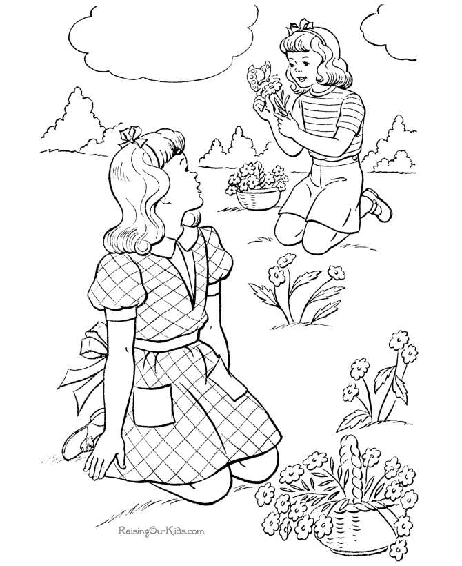 Coloring page: Spring season (Nature) #164828 - Free Printable Coloring Pages