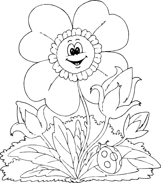 Coloring page: Spring season (Nature) #164842 - Free Printable Coloring Pages