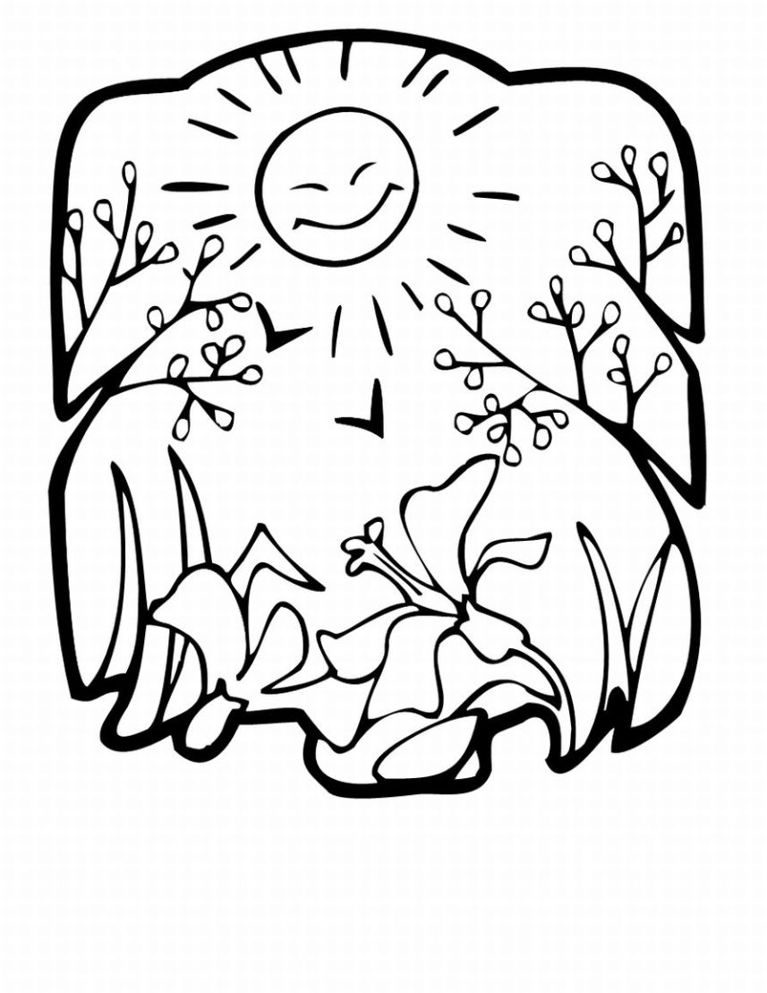 Coloring page: Spring season (Nature) #164849 - Free Printable Coloring Pages