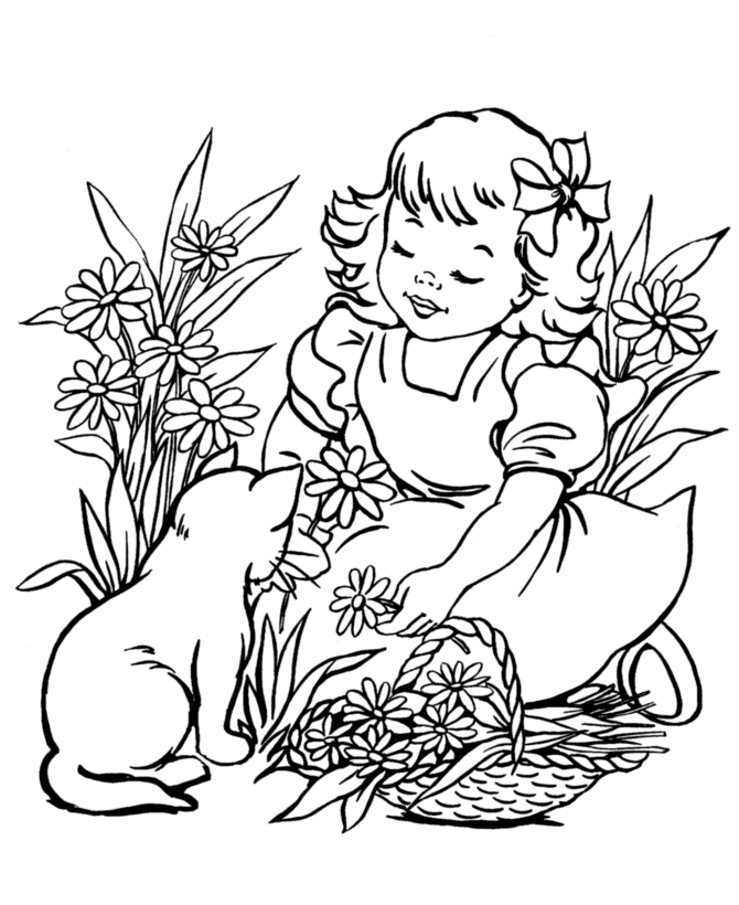 Coloring page: Spring season (Nature) #164858 - Free Printable Coloring Pages