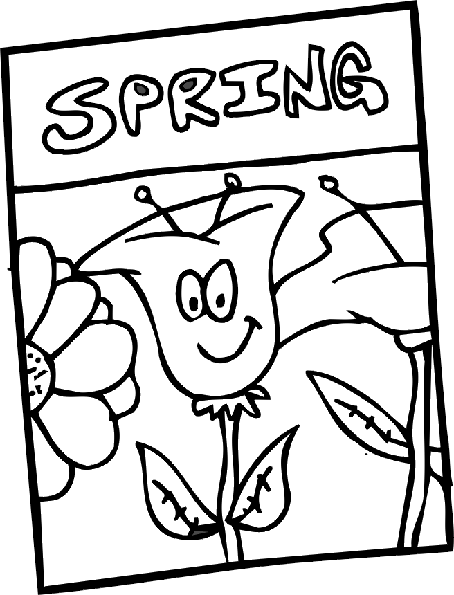 Coloring page: Spring season (Nature) #164874 - Free Printable Coloring Pages