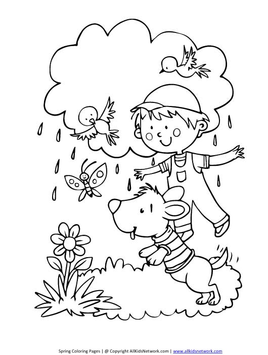 Coloring page: Spring season (Nature) #164878 - Free Printable Coloring Pages