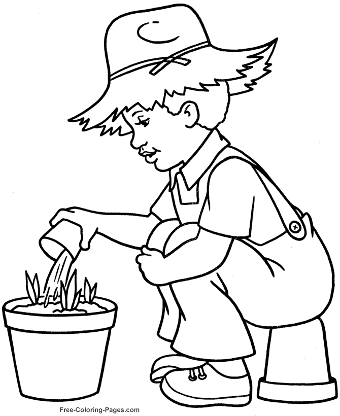 Coloring page: Spring season (Nature) #164885 - Free Printable Coloring Pages