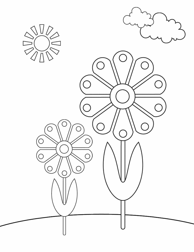 Coloring page: Spring season (Nature) #164900 - Free Printable Coloring Pages