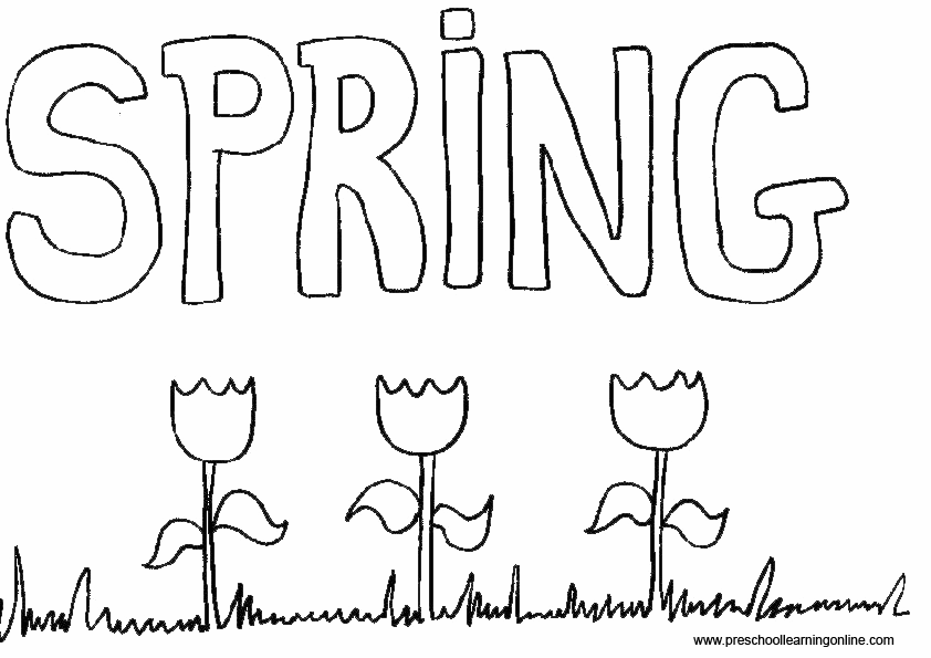 Coloring page: Spring season (Nature) #164906 - Free Printable Coloring Pages