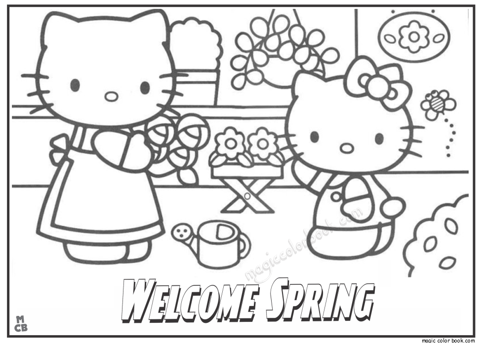 Coloring page: Spring season (Nature) #164938 - Free Printable Coloring Pages